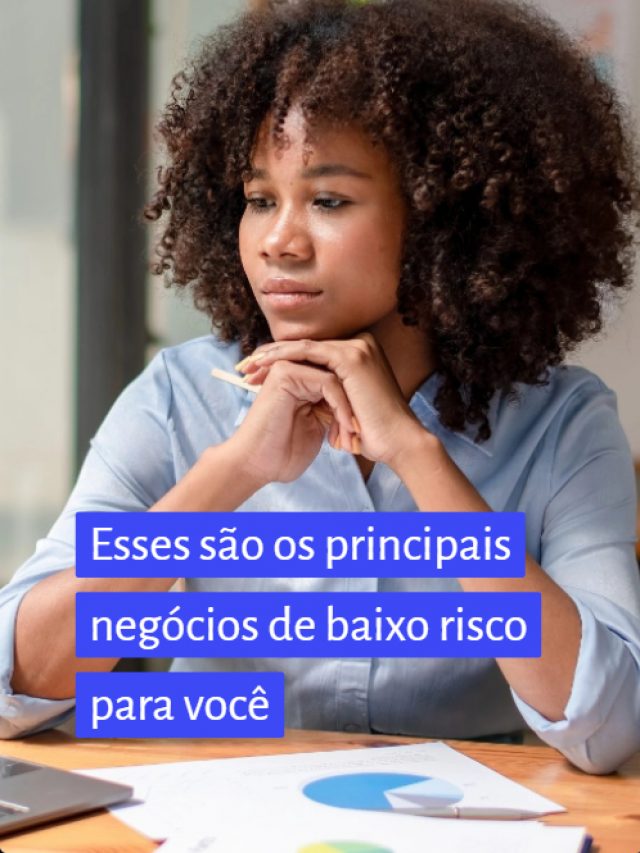 Esses são os principais negócios de baixo risco para você