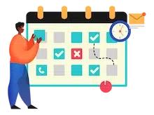 Sebrae/PR | Guia fInanceiro | ilustracao organizacao calendario