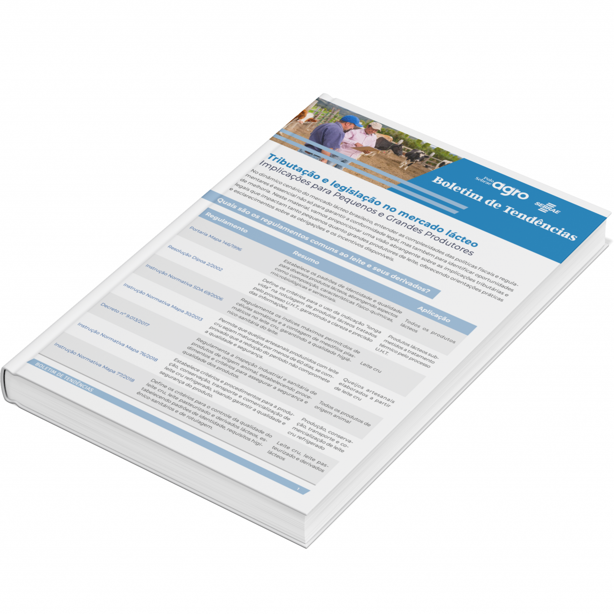 Sebrae/PR | Publicações | tRIBUTACAO MERCADO LACTEO