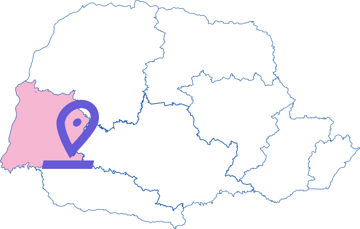 Sebrae/PR | Regional Oeste | RegionalOeste mapa