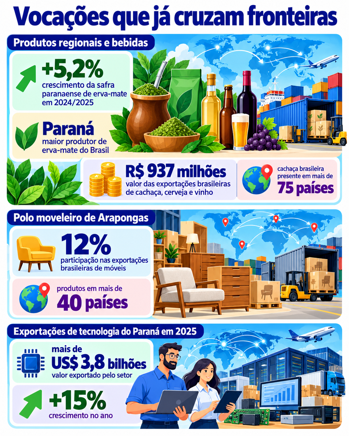 IMAGEM 3: Mercosul e União Europeia aparecem como duas portas de entrada, com condições tarifárias e exigências de origem diferentes para produtos brasileiros.